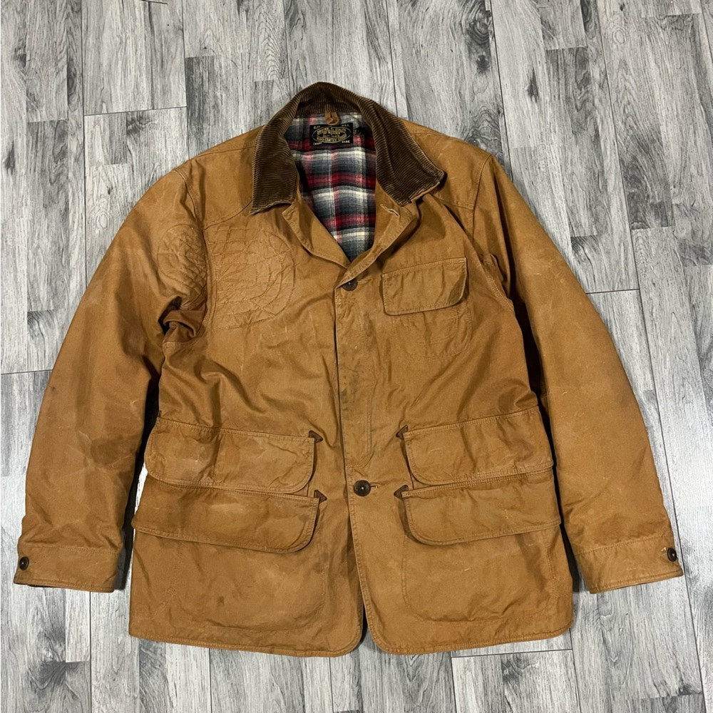 RALPH LAUREN WAXED HUNTING JACKET 381 BLEEKER HANDCRAFTED SZ L
